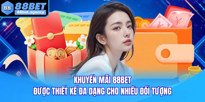 Khuyến mãi 88BET được thiết kế đa dạng cho nhiều đối tượng